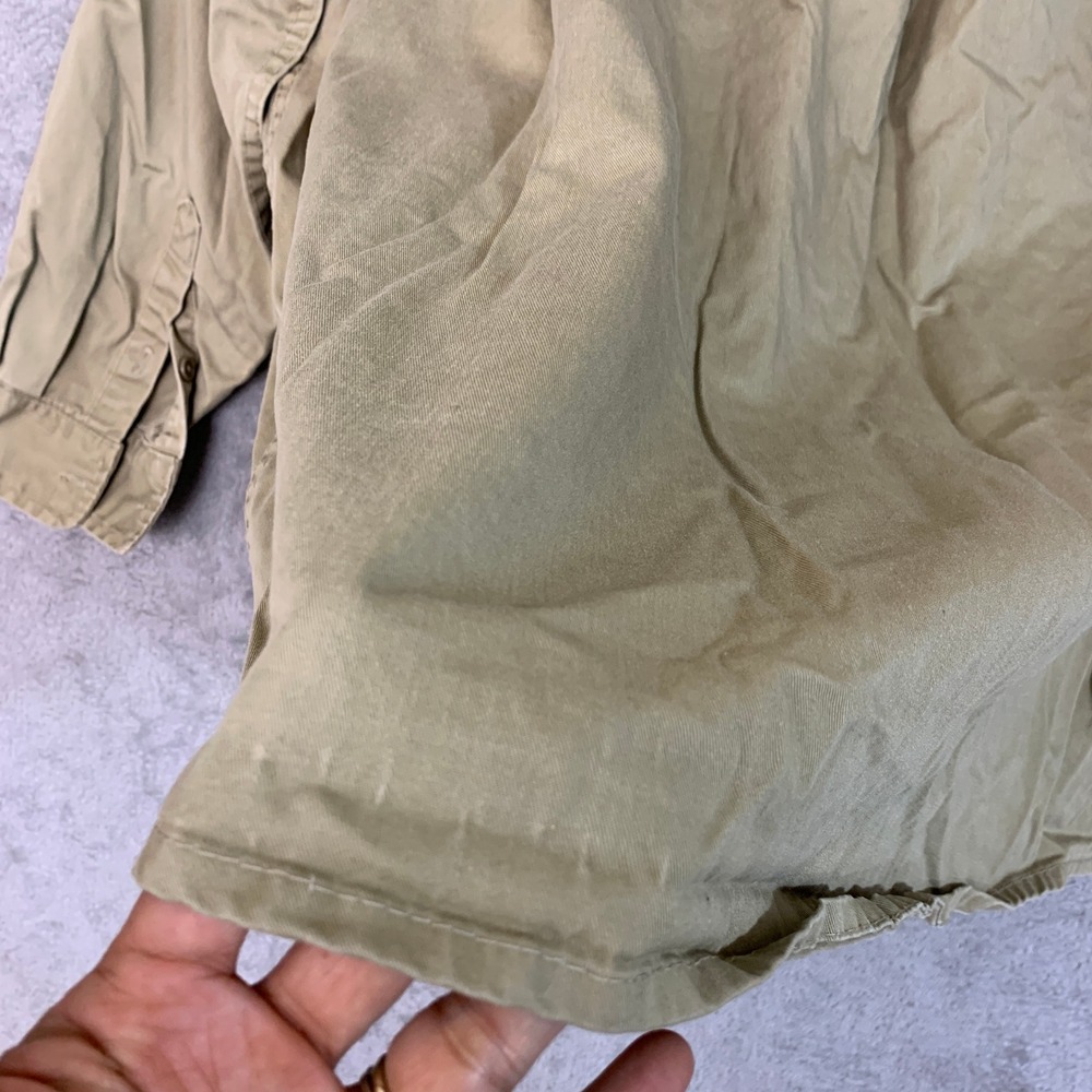 Rasco FR Men's 2XL-Reg Khaki Flame Resistant Work Shirt 100% Cotton Button Up - Picture 9 of 10